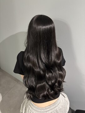 ノー バイ イオエ 西梅田(no. by ioe) ブリーチなしカラー/髪質改善/ミルクティーベージュ/小顔へア