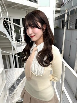 カシュカシュ 表参道(cache cache) ベイクドブラウン×アイドル前髪