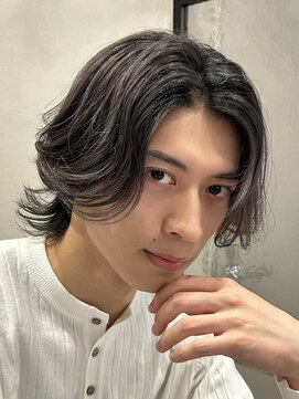 ロンドオム 池袋(Lond Homme) men's/メンズ/ダウンパーマ/黒染め/韓国/ブルーブラック/池袋