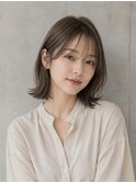大人女性の切りっぱなしボブ/髪質改善/外ハネボブ/レイヤーボブ
