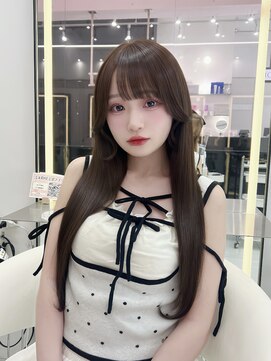 ラルム 新宿(LARME SHINJUKU) ロングレイヤー/髪質改善/チョコブラウン【Yumi/新宿】
