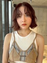 スクリーンギンザメゾン 銀座(SCREEN GINZA MAISON.) ミルクティーブロンド/ダークブルー/デジタルパーマ/銀座
