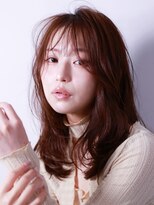 メノン 茨木店(Menon)&nbsp;コテ巻き風デジタルパーマ　ダークパープル　レイヤーセミロング