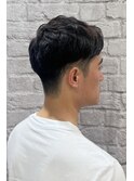ツーブロアップバング