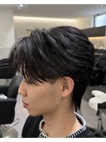 become men's hair 名駅EAST【10月3日 NEW OPEN(予定)】 センターパートウルフ/フェザーパーマ/毛流れ/くびれウルフ/名駅
