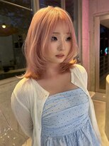 ロエ(loe)&nbsp;ホワイトピンク×レイヤーボブ