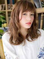 カバーヘア ブリス 上尾西口店(COVER HAIR bliss)&nbsp;*+COVER HAIR+*…斜めバングが◎エフォートレスゆるミディa