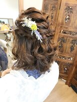 ロカット サロン(Roquat Salon)&nbsp;編み込みハーフアップアレンジ 【ヘアアレンジ  立川/立川南】