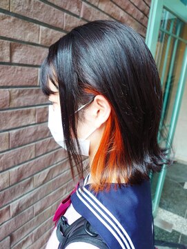 アッシュ 大泉学園店(Ash) 【イヤリングカラー】鮮やかなオレンジカラー Ash大泉学園