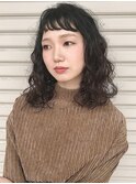ふわふわなくりっとパーマ