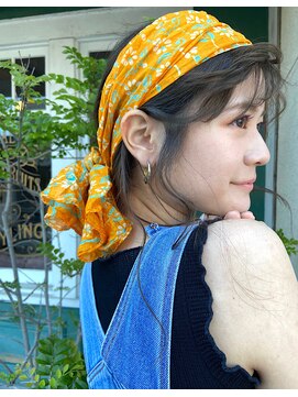 エルジン ヘアドレッサー ショップ(ELGIN HAIR DRESSER SHOP) 【saya】オリーブカラー×アレンジ