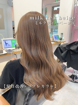 キャプチャー 海老名(capture) 【capture 】ブリーチ1回ミルクティーベージュ