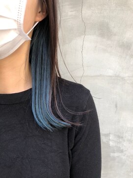 アンバースデー(UNBIRTHDAY) インナーカラー/ブルー