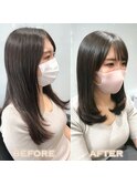 表参道髪質改善縮毛矯正ワンカールストカール美髪大人かわいい