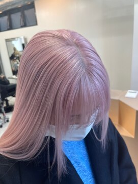 ペレ 渋谷(PELE) K212_ホワイトピンクベージュ ブリーチ2回~