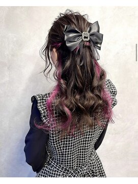 アイユー(ii+U) イベント　ハーフアップアレンジ　リボンアレンジ