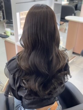 ジエクト カナウ(The Ect canow) ミディアムレイヤーレイヤーロングダークグレーダークアッシュ