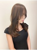 小顔レイヤーカット/ミディアムレイヤー/レイヤーロング