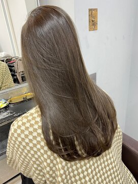 オズ 安積店(OZ) ダブルカラー外ハネボブインナーカラーハイライトケアブリーチ