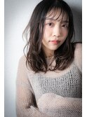 ウェットヘアレイヤーカット黒髪ミディアムx戸田公園20代30代