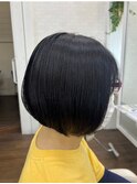 宇都宮ショートボブグレイカラー白髪染め白髪ぼかしハイライト