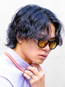 ビカム 名駅(become) センターパート/波巻きパーマ/名古屋