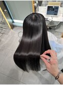 イメチェンヘアスタイル美髪のススメワイドバングブルーブラック