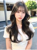 韓国風、くびれ、シースルーバング
