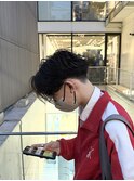 テーパーフェード/前下がりセンターパート
