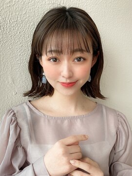 アフロートフクオカ(AFLOAT FUKUOKA) 【福岡初出店☆AFLOAT 福岡】小顔前髪ありくびれレイヤーカット