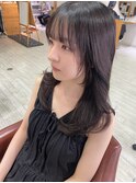 韓国風レイヤー×黒髪セミロング