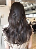 フェミニンカール大人ヘアモテ髪前髪パーマオフィスヘア