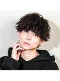 MEN’S HAIR/サーフカール/刈り上げセンターパート/新越谷