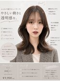 韓国レイヤー/レイヤーカット/くびれ巻き/ミディアムレイヤー