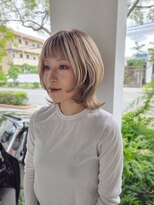 ユウヘアー 尾張旭店(U Hair) ハイトーンベージュ、裾カラー
