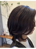 ミディアムレイヤーボブ