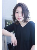 【ＲＯＣＣＡ】セミウェット×ヌーディパーマボブ