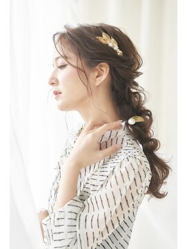 ヘアセットサロンシャルメ 梅田店(Hair Make Salon CHARMER) カジュアル編みおろしヘアセット
