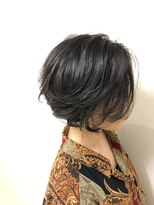 オースト ヘアー ステラ 新宿店(Aust hair Stella)&nbsp;ブルーブラック×ショートボブ