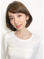 リアン(lien)&nbsp;【lien.ai】大人かわいいひし形ボブ　ココアブラウン厚めバング