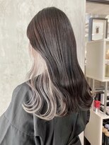 サクラ オモテサンドウ(SAKURA) インナーカラーホワイトベージュ ラベンダーグレージュ