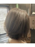 『切りっぱなし×レイヤー』抜け感ボブ