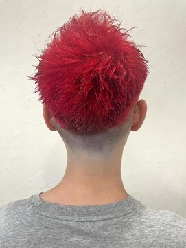 メリーチャームマーチ 寺田町南口店(merry Charm/MARCH) 派手髪×個性派坊☆【MARCH merry】メンズカット/寺田町