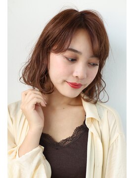 エクリフルール(equri fleur) 【イルミナカラー】 ゆるふわボブ×こっくりブラウン