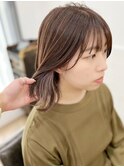 インナーカラーイヤリングカラー×美髪ボブ[横浜/東神奈川]