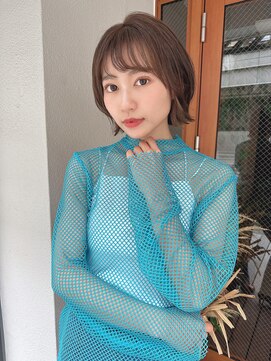 ルービック 梅田茶屋町(Rubik) 小顔/外ハネ前下がりショートボブ