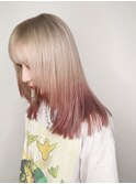 ハイトーンカラー/グラデーションカラー/デザインカラー/ピンク