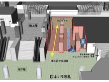 駅から直ぐ来れるサロン☆地下道を通り南12番を出たら直ぐに当店