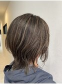 白髪ぼかしハイライト