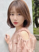 ミンクス渋谷スマートサロン(MINX shibuya smart salon)&nbsp;シアーカラー ショート 姫カット ダークアッシュ 魅力倍増カール